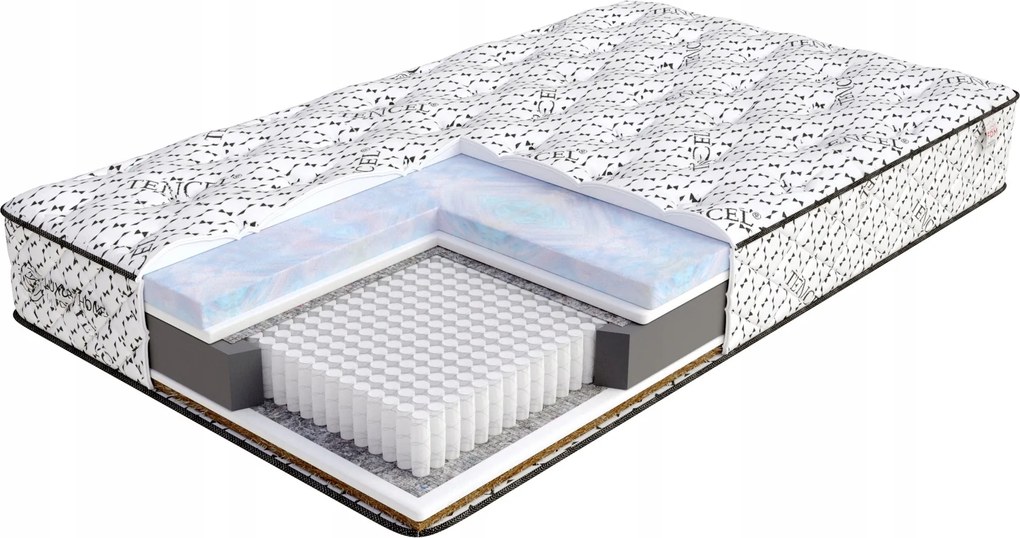 Matrac 160x200 Micropocket Kokosová pena Bubblegum Naturalis Lunari