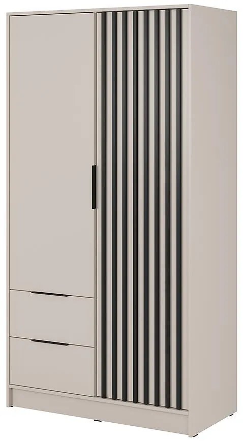 Skriňa Nelly 2d Kašmír/čierny pop