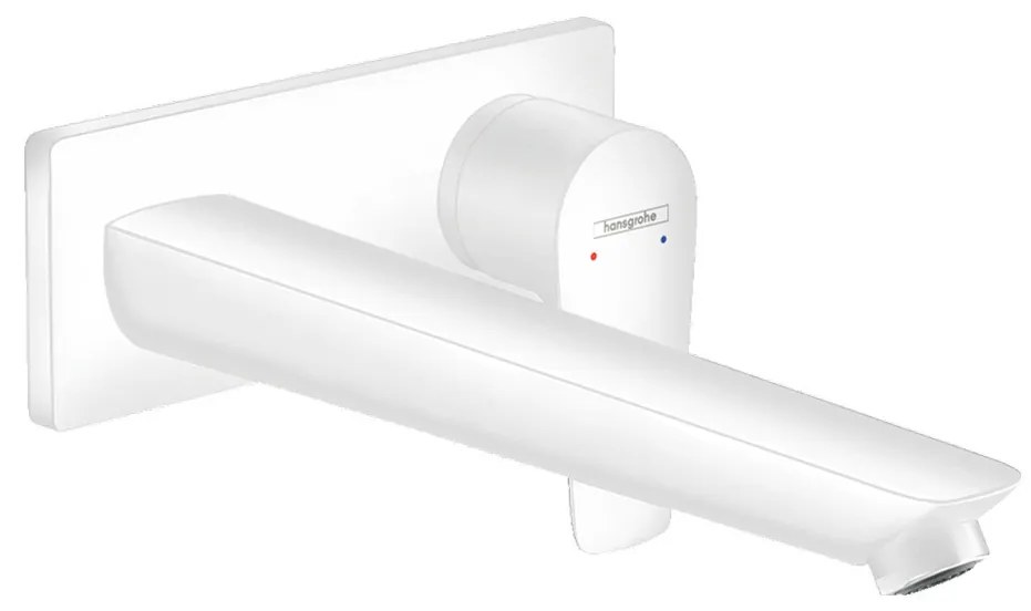 Hansgrohe Talis E, páková umývadlová batéria pod omietku, s výtokom 22,5 cm, biela matná, HAN-71734700