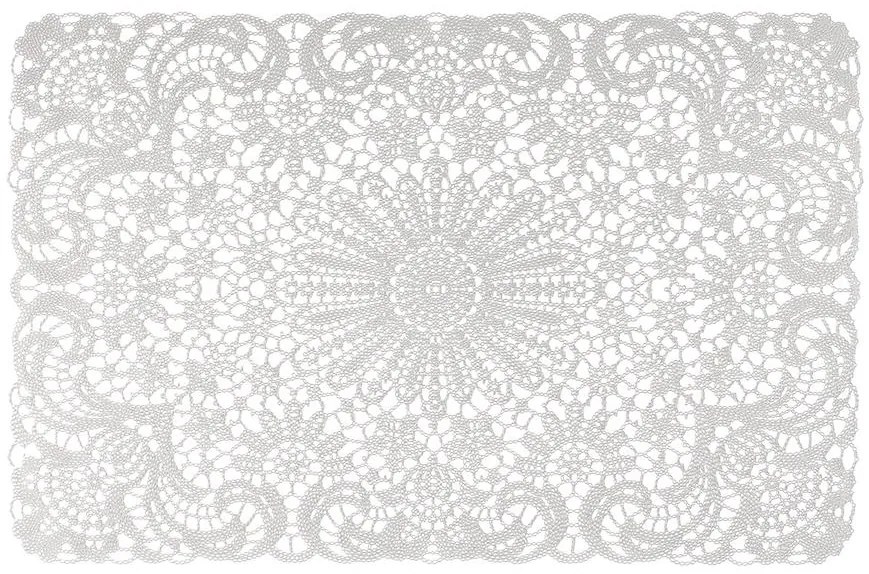 Podložka pod tanier Lace, 45x30 cm biela ar-mata-lace-bial