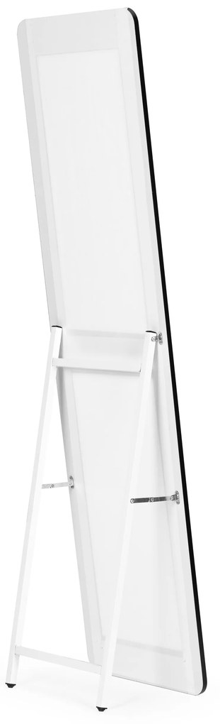 Veľké stojace obdĺžnikové zrkadlo, úzky rám, 148 cm