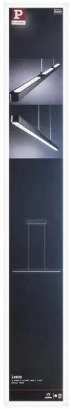 Paulmann 79693 - LED/42W Stmievateľný luster na lanku LENTO 230V čierna