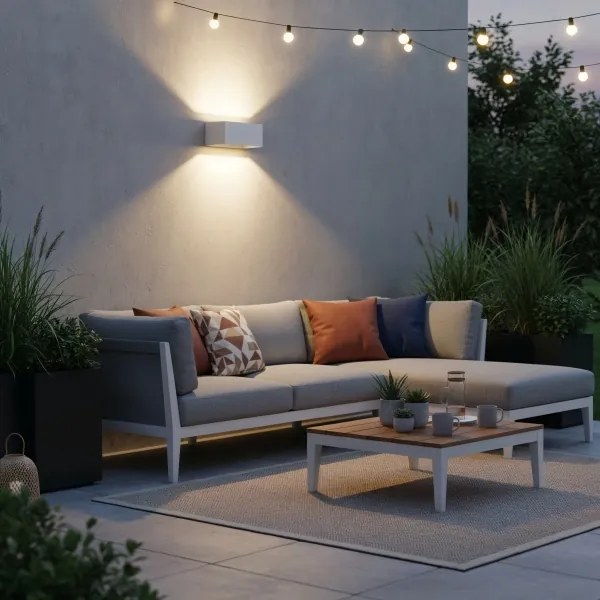 Ideal Lux - LED Vonkajšie nástenné svietidlo ATOM LED/25W/230V IP54 biela