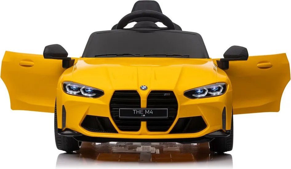 LEAN CARS BMW M4 na akumulátor, žlté