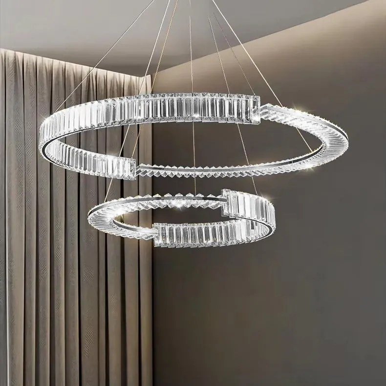 Toolight Toolight, LED krištáľové stropné svietidlo APP1525-CP60/80, chróm, OSW-06973