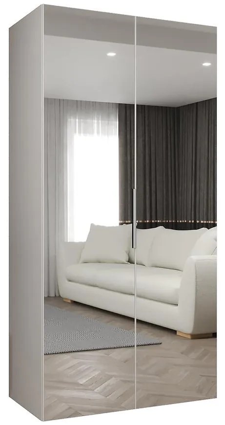 Skriňa Marbella III 100 biela/strieborný