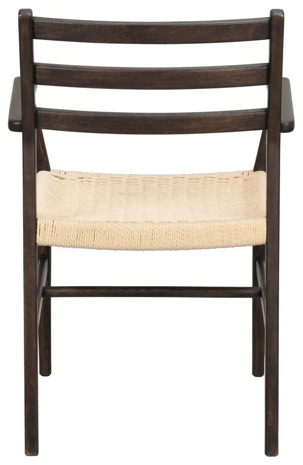 Jedálenská stolička v tmavohnedo-prírodnej farbe Harlan – Rowico