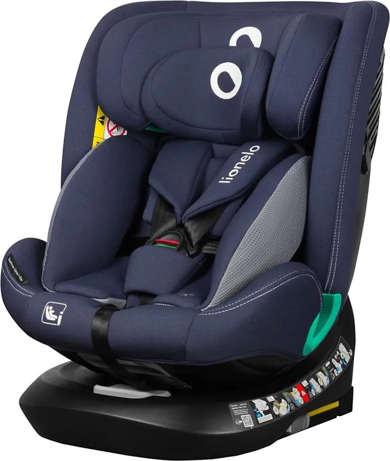 Lionelo -Autosedačka s otočnou základňou BASTIAAN ONE i-Size 40-150 cm Námornícka modrá