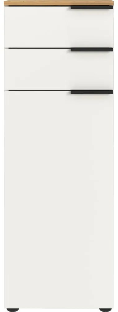 Biela vysoká kúpeľňová skrinka 39x111 cm Menen – Germania