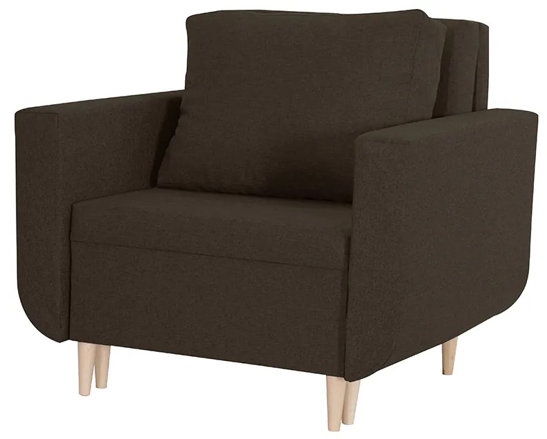 Kreslo DORIS s funkciou spania Tmavohnedá