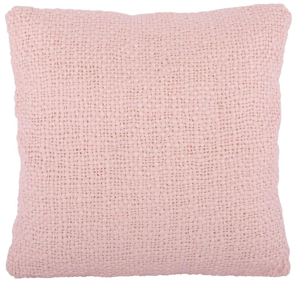 Růžový vankúš s výplňou Ibiza  blush pink - 60*60cm