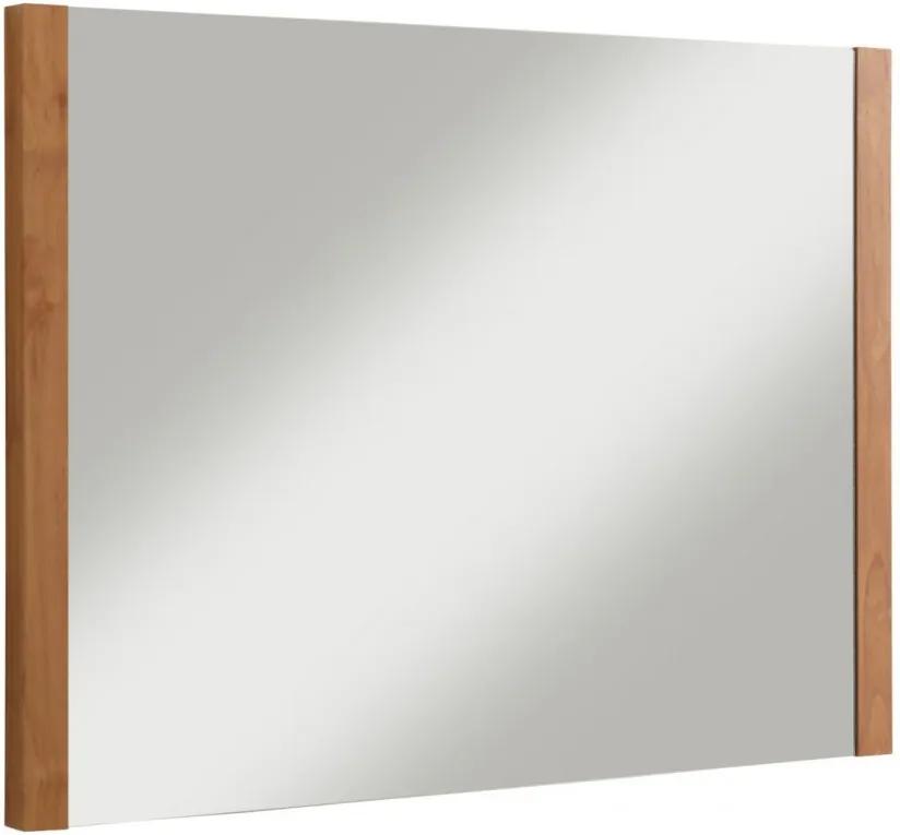 Nástenné zrkadlo Carly, 80 cm, hnedá