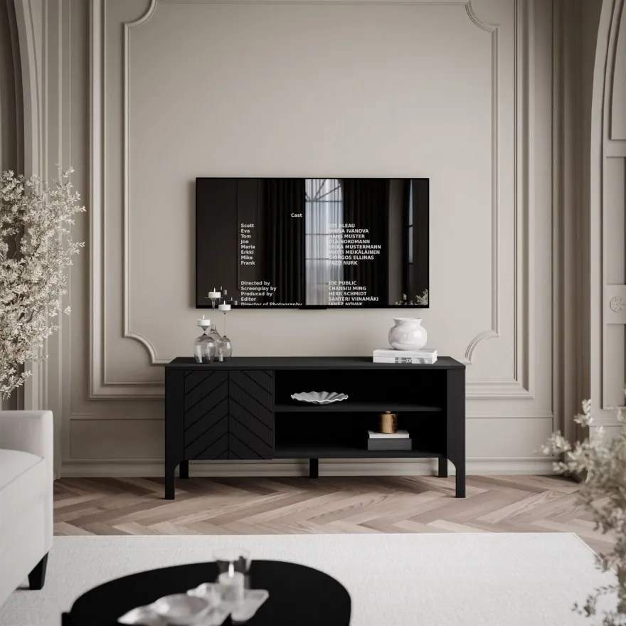 TV stolík MARCIUS 135cm čierny