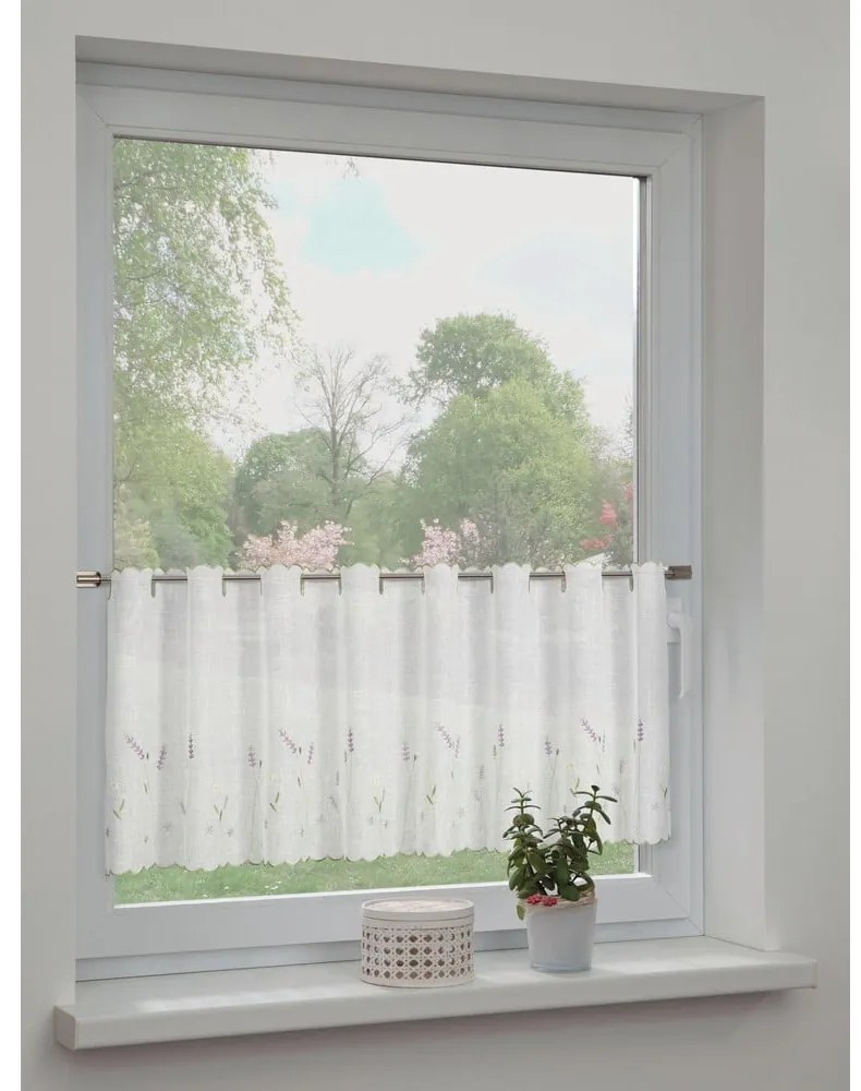 Biela záclona 135x45 cm Lavender – Sehlbach