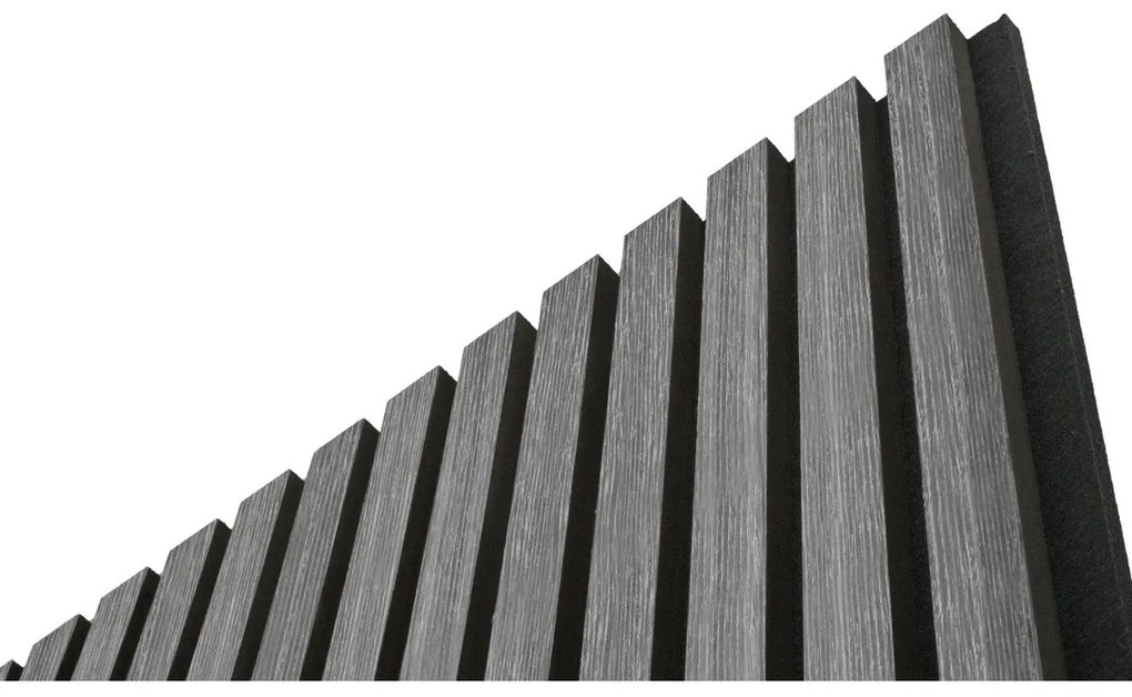 Akustický panel G21 270x60,5x2,1 cm, tmavo šedý dub 63910196 2ks