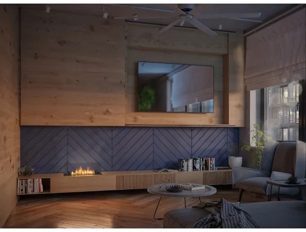 InFire - Vstavaný BIO krb 8,5x60 cm 3,5kW čierna