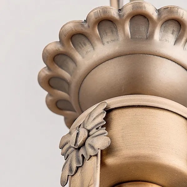 Orion HL 6-1612/3 - Luster na reťazi ROCCA 3xE27/60W/230V pr. 42 cm bronz/biela