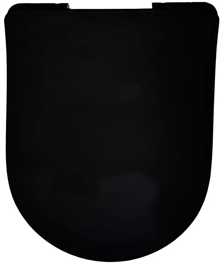 WC doska Goya čierna voľne padajúca