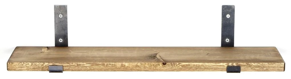 Nástenná polica LAM II 60 cm orech/čierna