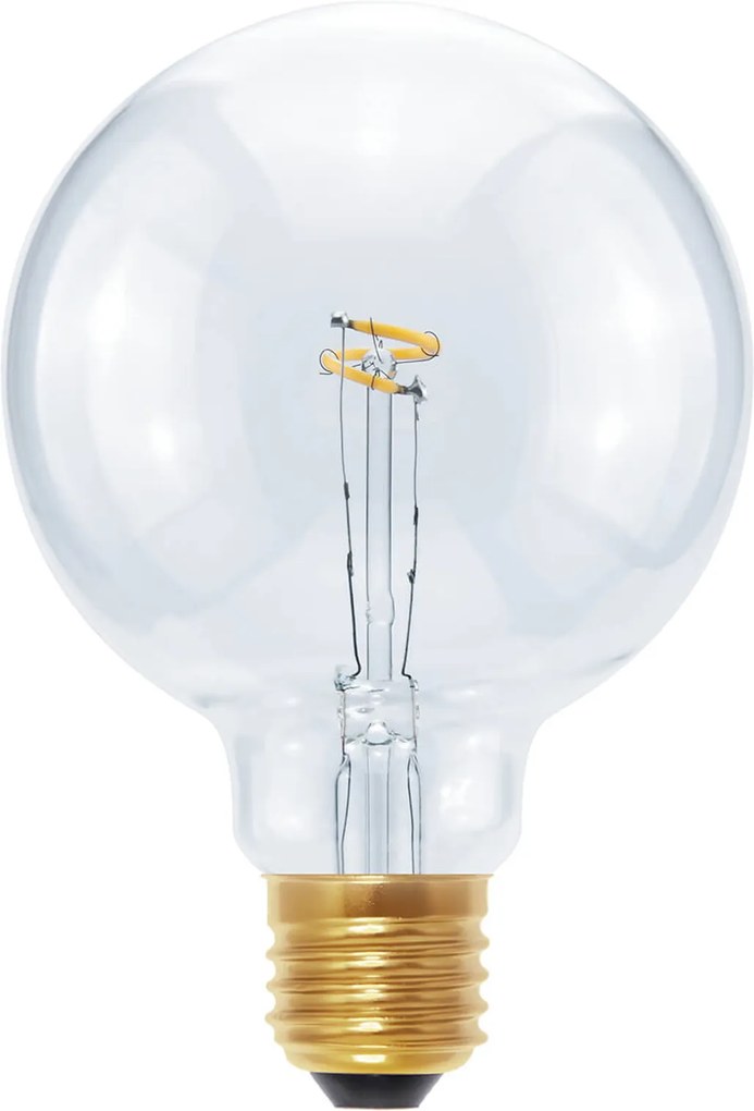 LED Globe Curved Point G95 E27 2,7W teplá biela