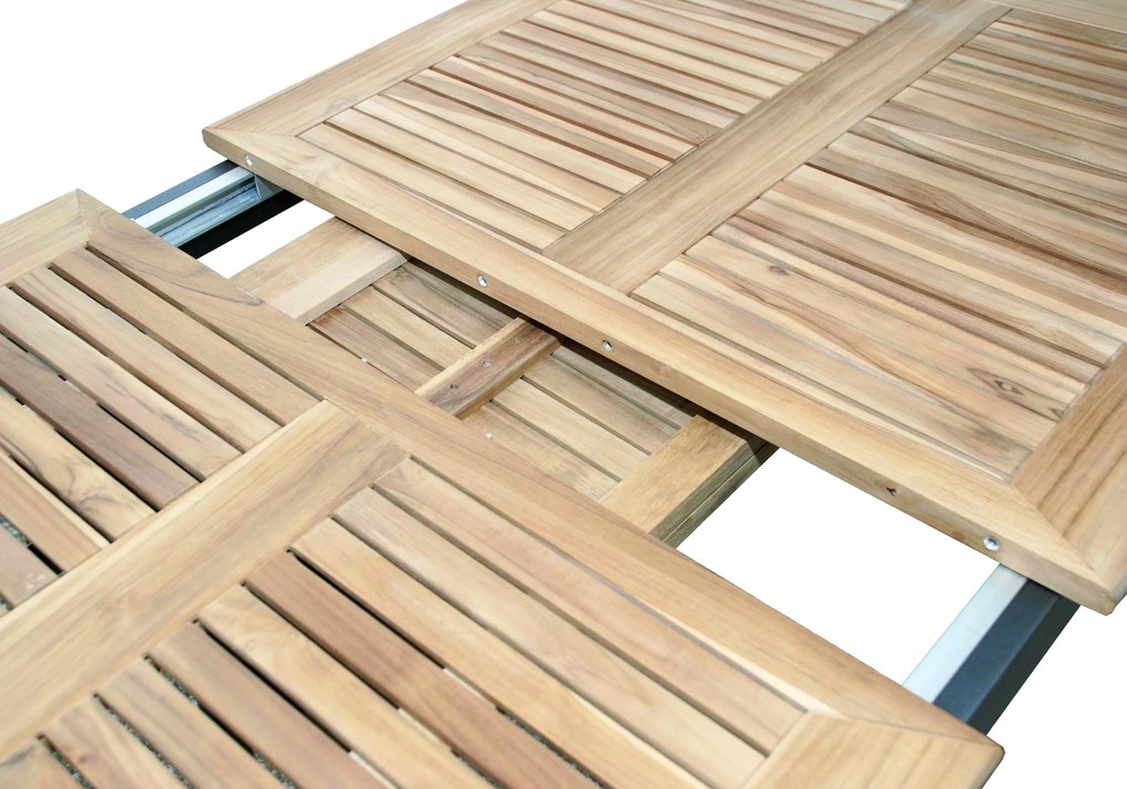 Doppler CONCEPT FSC® - rozkladací stôl s teakovou doskou - 2. akosť (N316)