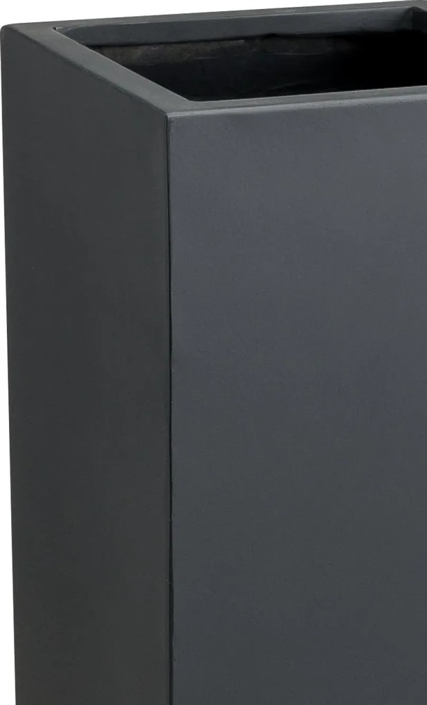 Kvetináč BLOCK, sklolaminát, výška 75 cm, antracit