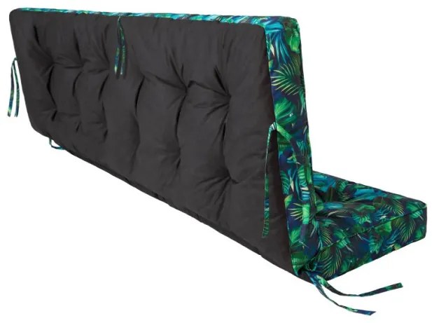 Vankúš na záhradnú hojdačku POLA 140 cm oxford, modré lístie