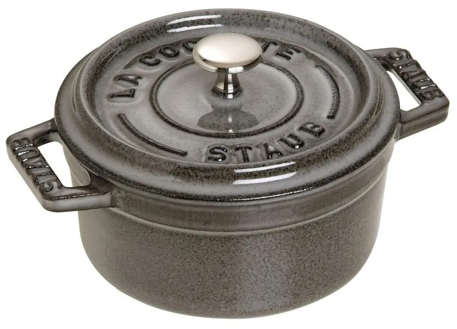 Staub Cocotte Mini hrniec okrúhly 10 cm/0,25 l sivý, 1101018