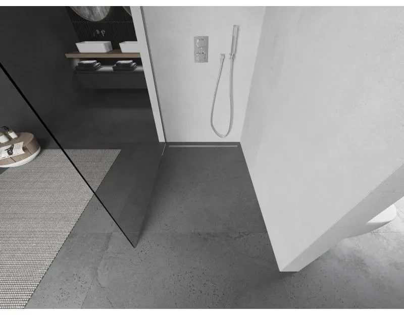 Mexen Kioto, sprchová zásteny typ Walk-In 105 x 200 cm, 8mm číre sklo, chrómový profil, 800-105-101-01-00