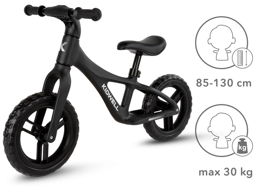 Kidwell JOGO balančný bicykel pre deti – ľahký nylon 2,8 kg, EVA kolesá 28 cm