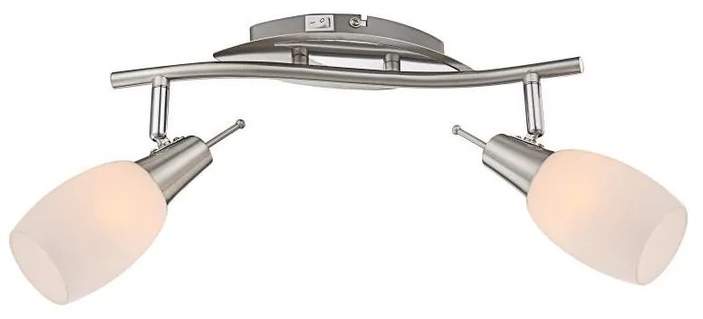 GLOBO 54983-2 - Bodové smerové svietidlo GILLIAN 2xE14/40W s vypínačom