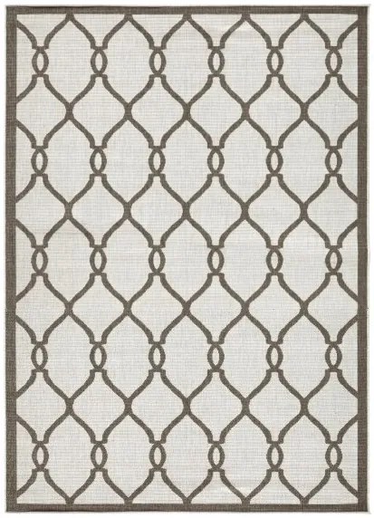 NORTHRUGS - Hanse Home koberce Kusový koberec Twin-Wendeteppiche 103122 braun creme – na von aj na doma - 160x230 cm