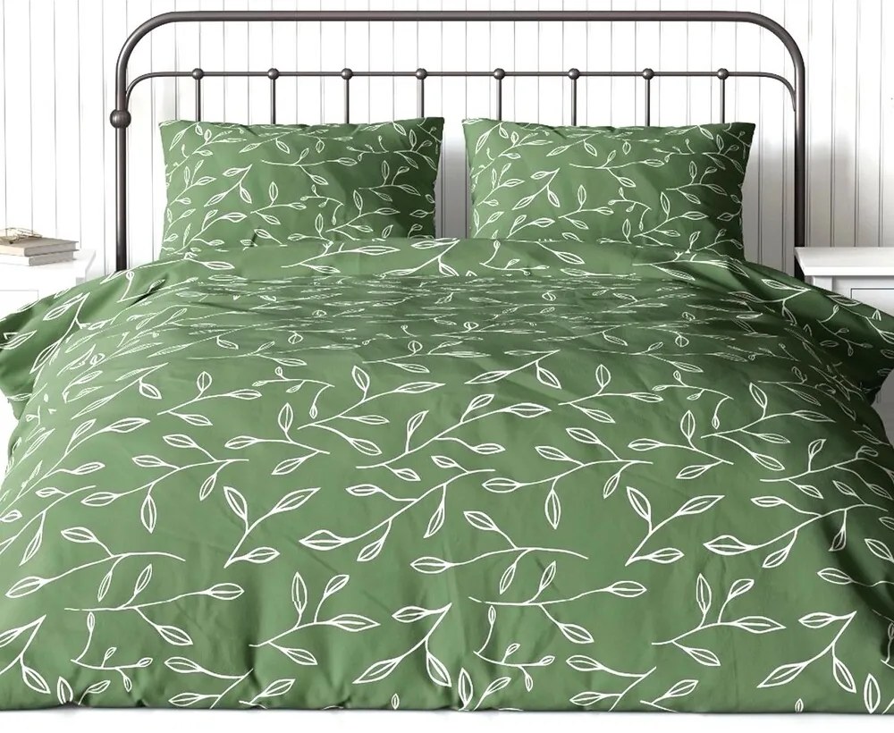 Bavlnené obliečky Homa RENA GREEN 4-dielna sada 140x200 cm