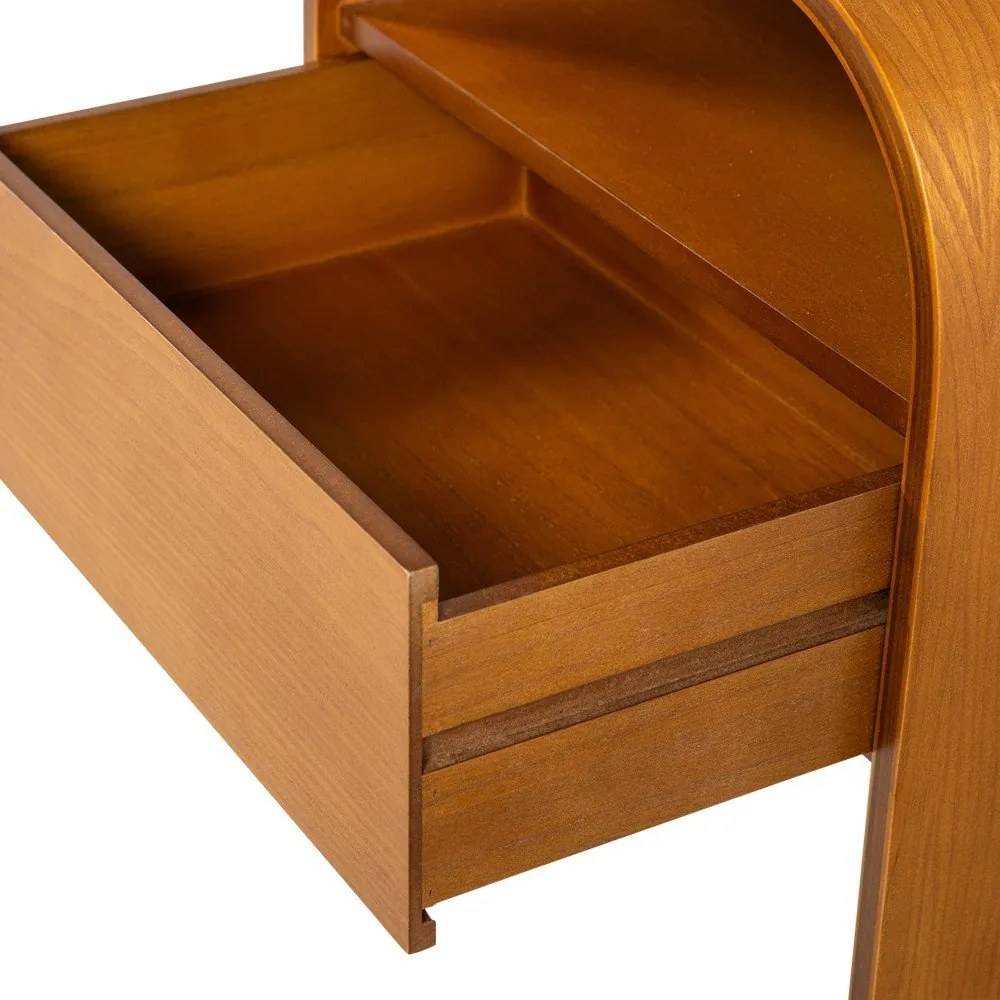 Nočný stolík s poličkami v prírodnej farbe Momo – WOOOD