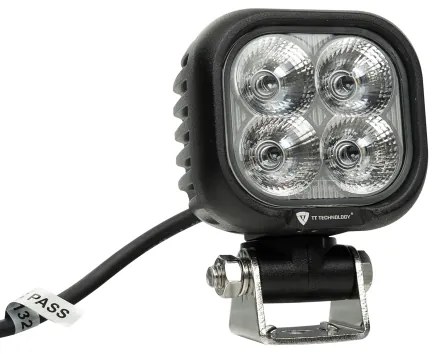 LED Bodové svietidlo pre automobil BLACK LED/40W/10-30V IP69 5700K hranatý