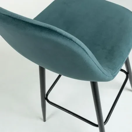 NOLITE BLACK 75 barová stolička Tyrkysová