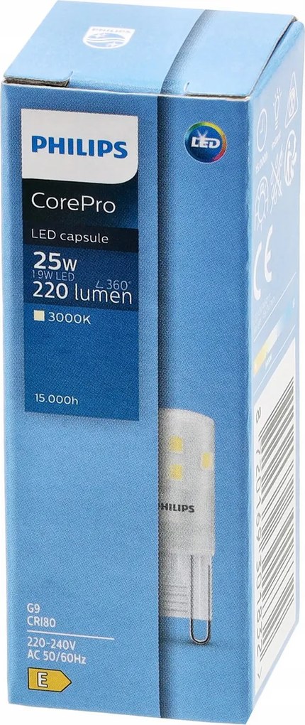PHILIPS LED žiarovka - G9 - 1,9 W - 220Lm - teplá biela Corepro Premium