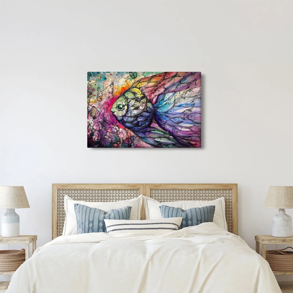 Obraz - Farebná rybička (90x60 cm)