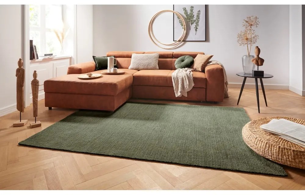 Tmavozelený koberec Mint Rugs Supersoft, 160 x 230 cm