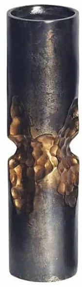 Dekoratívna váza Artez v tepanom dizajne čierno zlatá 50cm