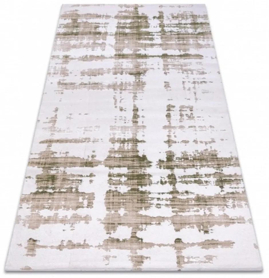 Luxusný kusový koberec akryl Nora krémovo zelený 100x300cm