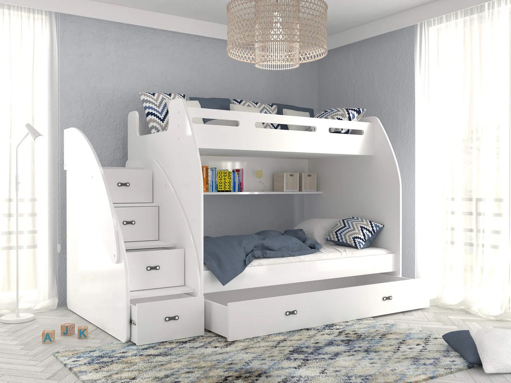 GL Multifunkčná poschodová posteľ Max 3 Farba: Modrá