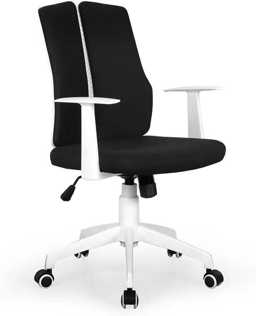 HALMAR Iron 2 kancelárska stolička s podrúčkami čierna / biela