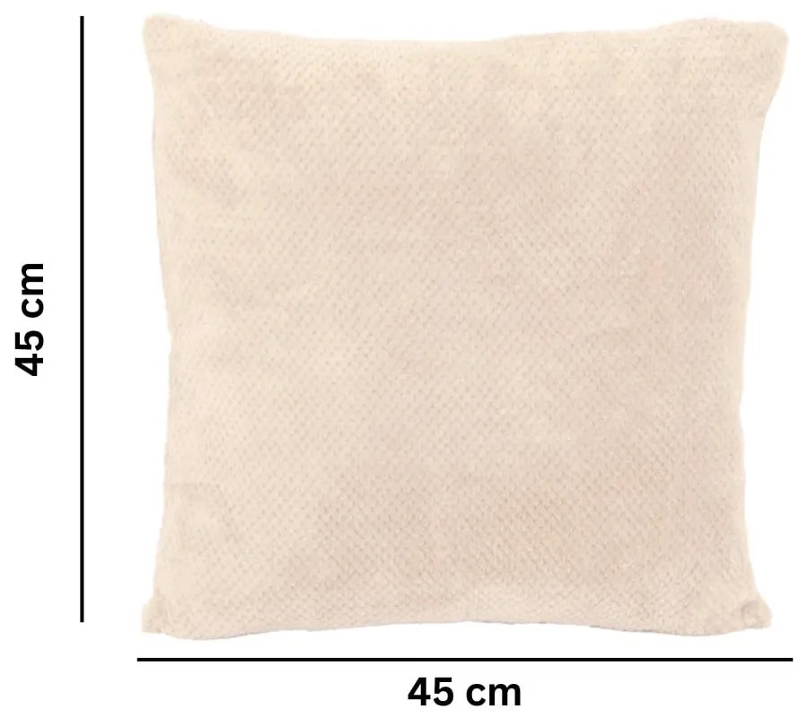 Dekoračný vankúš z mikroplyšu 45x45 cm Pippa – Tiseco Home Studio