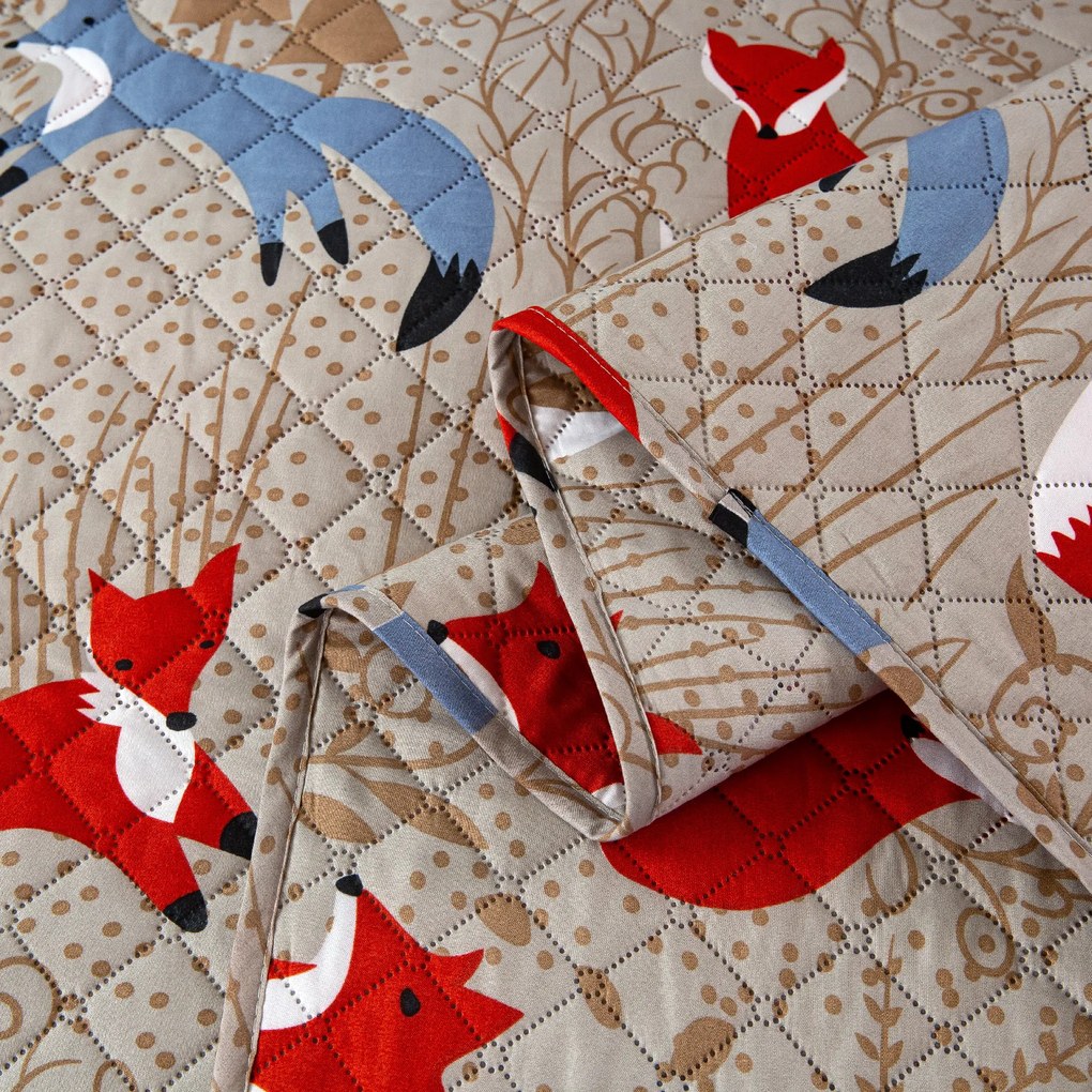 Prehoz na posteľ RED FOX hnedý Rozmer: 170 x 210 cm