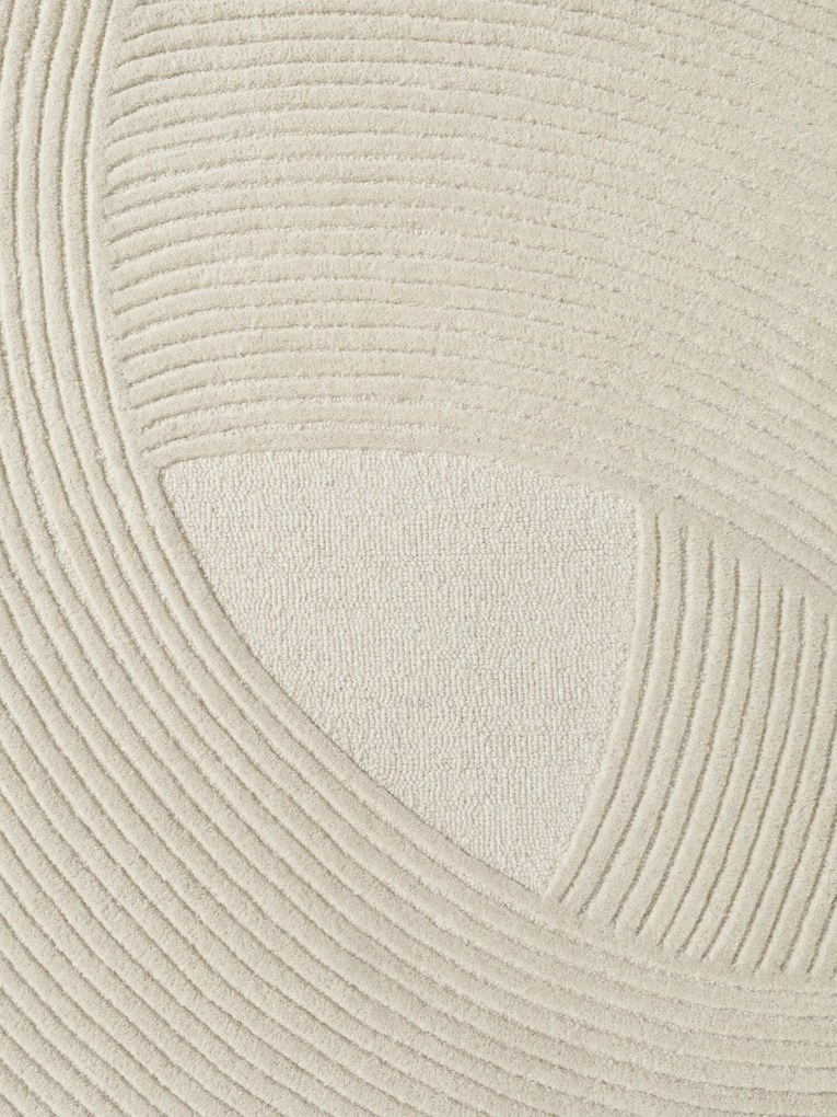 Ted Baker, Kusový koberec Ted Baker Kensington 106399 Cream kruh, 200x200, biela, kancelária