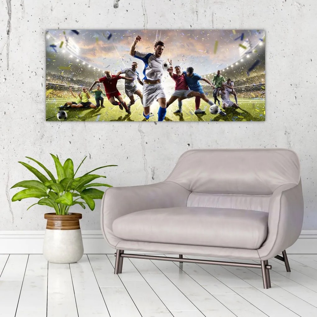 Obraz - Futbal (120x50 cm)