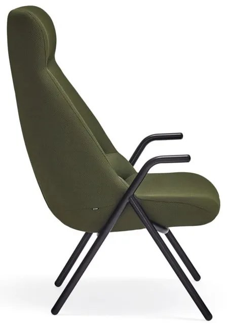 Zelené kreslo Teulat Dins, výška 114 cm