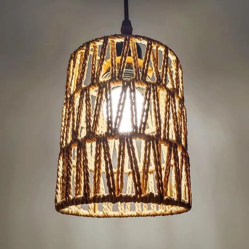Toolight Boho, závesné stropné svietidlo 1xE27 APP1622-1CP, hnedá-čierna, OSW-05681