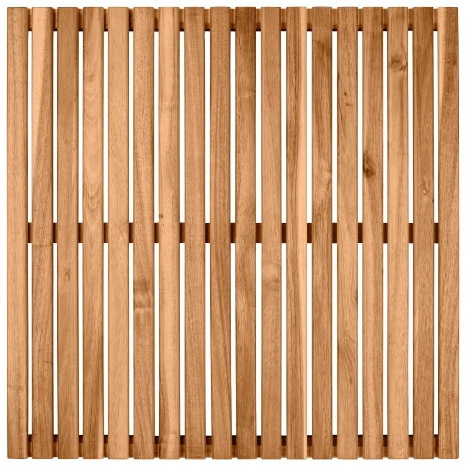 Kúpeľňová podložka z agátového dreva Wenko, 55 x 55 cm